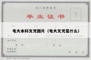 电大本科文凭图片（电大文凭是什么）