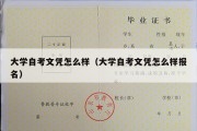 大学自考文凭怎么样（大学自考文凭怎么样报名）