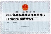 2017年本科毕业证样本图片(2017毕业证图片大全)