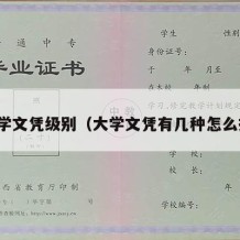 大学文凭级别（大学文凭有几种怎么排）