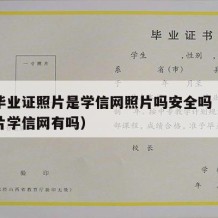 大学毕业证照片是学信网照片吗安全吗（毕业证照片学信网有吗）