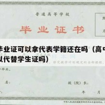 高中毕业证可以拿代表学籍还在吗（高中毕业证可以代替学生证吗）