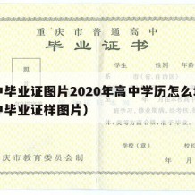 高中毕业证图片2020年高中学历怎么填（高中毕业证样图片）