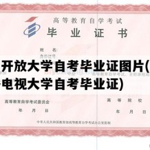 海南开放大学自考毕业证图片(海南广播电视大学自考毕业证)