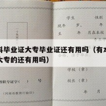 有本科毕业证大专毕业证还有用吗（有本科毕业证大专的还有用吗）