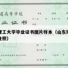 山东理工大学毕业证书图片样本（山东理工大学毕业照）