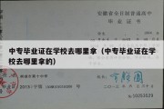 中专毕业证在学校去哪里拿（中专毕业证在学校去哪里拿的）