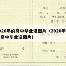 2020年的高中毕业证图片（2020年普通高中毕业证图片）