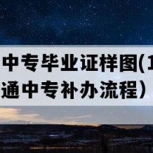 罗源县中专毕业证样图(1997年福建普通中专补办流程）