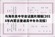 乌海市高中毕业证图片模板(2018年内蒙古普通高中补办流程）