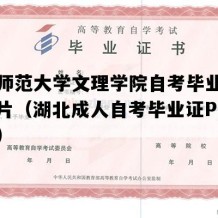 湖北师范大学文理学院自考毕业证高清图片（湖北成人自考毕业证P图多少钱）