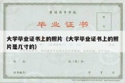 大学毕业证书上的照片（大学毕业证书上的照片是几寸的）