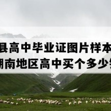 洞口县高中毕业证图片样本(2018年湖南地区高中买个多少钱）