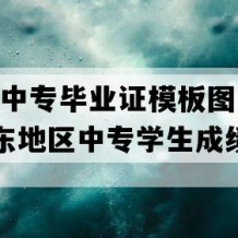 龙门县中专毕业证模板图片(1997年广东地区中专学生成绩单）