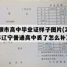 抚顺市高中毕业证样子图片(2007年辽宁普通高中丢了怎么补）