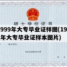 1999年大专毕业证样图(1999年大专毕业证样本图片)