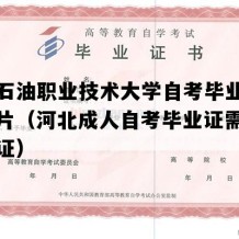 河北石油职业技术大学自考毕业证高清图片（河北成人自考毕业证需要多久拿证）