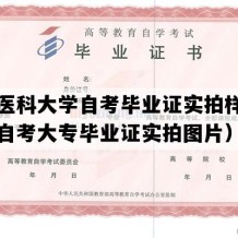 广西医科大学自考毕业证实拍样本（广西自考大专毕业证实拍图片）