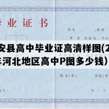 怀安县高中毕业证高清样图(2000年河北地区高中P图多少钱）