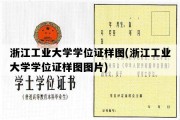 浙江工业大学学位证样图(浙江工业大学学位证样图图片)