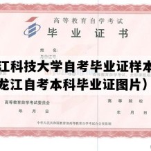 黑龙江科技大学自考毕业证样本图片（黑龙江自考本科毕业证图片）