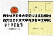 西安信息职业大学学位证实拍图片(西安信息职业大学有没有学士学位)