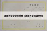 清华大学留学生文凭（清华大学的留学生）