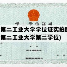 上海第二工业大学学位证实拍图片(上海第二工业大学第二学位)