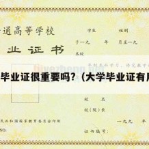 大学毕业证很重要吗?（大学毕业证有用么）