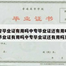 要中专毕业证有用吗中专毕业证还有用吗（要中专毕业证有用吗中专毕业证还有用吗）