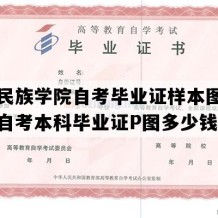 四川民族学院自考毕业证样本图片（四川自考本科毕业证P图多少钱）