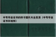 中专毕业证书的样子图片大全高清（中专毕业证书长啥样）