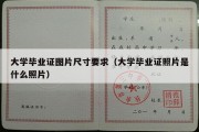 大学毕业证图片尺寸要求（大学毕业证照片是什么照片）