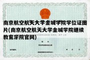 南京航空航天大学金城学院学位证图片(南京航空航天大学金城学院继续教育学院官网)