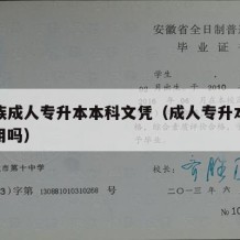 上班族成人专升本本科文凭（成人专升本找工作有用吗）