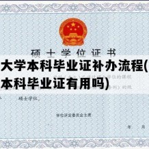 开放大学本科毕业证补办流程(开放大学本科毕业证有用吗)