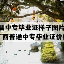 乐业县中专毕业证样子图片(2014年广西普通中专毕业证价格）