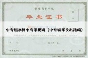 中专辍学算中专学历吗（中专辍学没出路吗）