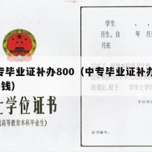 中专毕业证补办800（中专毕业证补办800块钱）