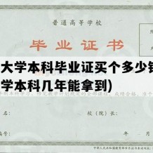 开放大学本科毕业证买个多少钱(开放大学本科几年能拿到)