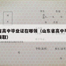 山东省高中毕业证在哪领（山东省高中毕业证在哪领取）