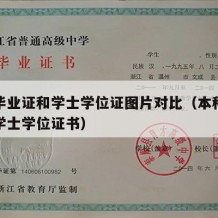 本科毕业证和学士学位证图片对比（本科毕业证和学士学位证书）