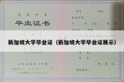 新加坡大学毕业证（新加坡大学毕业证展示）