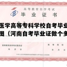 商丘医学高等专科学校自考毕业证电子版图（河南自考毕业证做个多少钱）