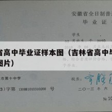 吉林省高中毕业证样本图（吉林省高中毕业证样本图片）