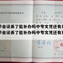 中专毕业证丢了能补办吗中专文凭还有用吗（中专毕业证丢了能补办吗中专文凭还有用吗怎么办）