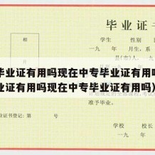 中专毕业证有用吗现在中专毕业证有用吗（中专毕业证有用吗现在中专毕业证有用吗）