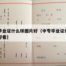 中专毕业证什么样图片好（中专毕业证什么样图片好看）