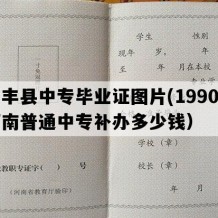 宝丰县中专毕业证图片(1990年河南普通中专补办多少钱）