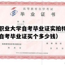 黎明职业大学自考毕业证实拍样本（福建自考毕业证买个多少钱）